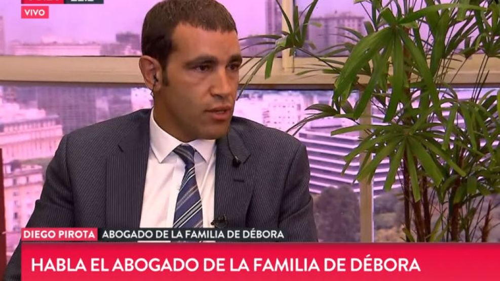 Diego Pirota, abogado de los familiares de Debora Pérez Volpin.