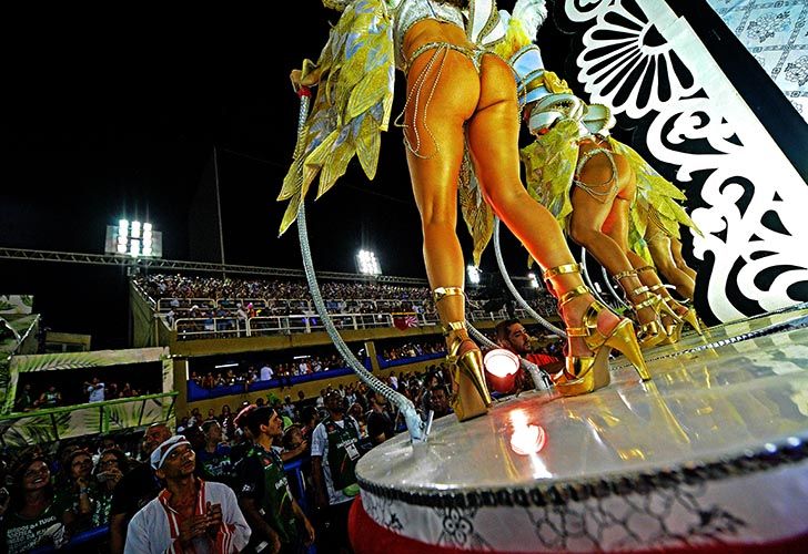 Segunda Noche del carnaval 2018 en el sambodromo de Rio de Janeiro, Brasil