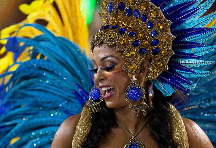 Segunda Noche del carnaval 2018 en el sambodromo de Rio de Janeiro, Brasil