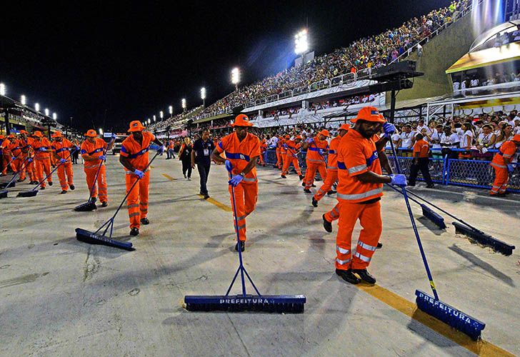 Segunda Noche del carnaval 2018 en el sambodromo de Rio de Janeiro, Brasil