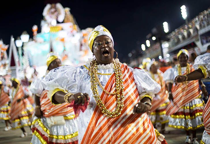 Segunda Noche del carnaval 2018 en el sambodromo de Rio de Janeiro, Brasil