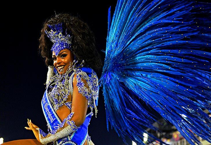 Segunda Noche del carnaval 2018 en el sambodromo de Rio de Janeiro, Brasil