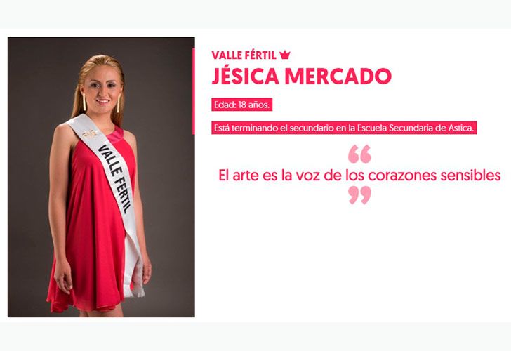 Jesica Mercado, 18 años. Está terminando la Secundaria.