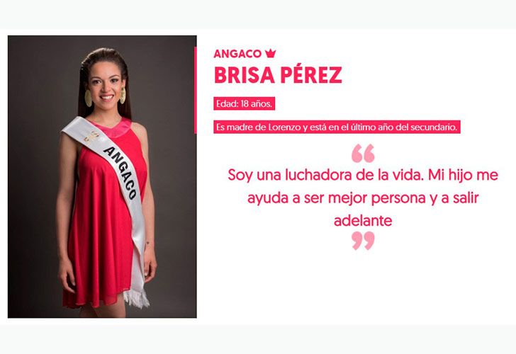 Brisa Pérez, 18 años. Está en el último año del secundario.