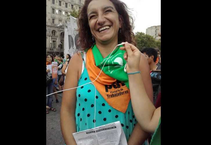 Pañuelazo frente al Congreso para pedir por la legalización del aborto