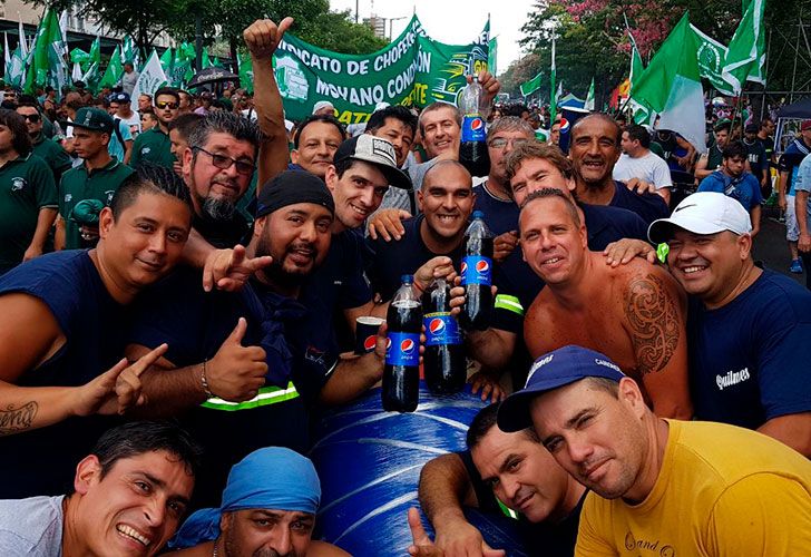 Marcha de la CGT, camioneros, 21 de febrero del 2018