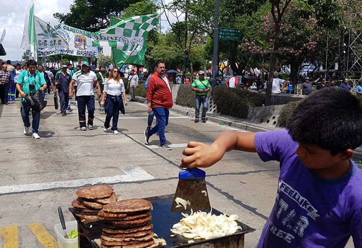 Marcha de la CGT, camioneros, 21 de febrero del 2018