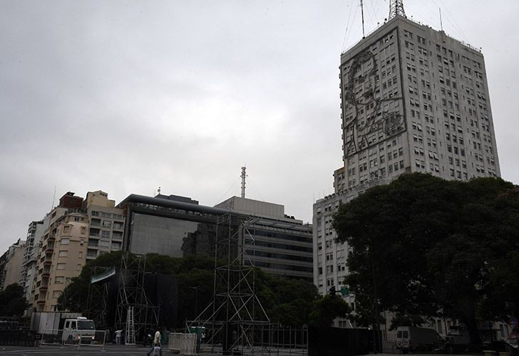 El líder del gremio de Camioneros, Hugo Moyano , encabeza este miércoles una movilización.