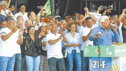 Privilegiados. En el palco hubo escasa consistencia de representantes.