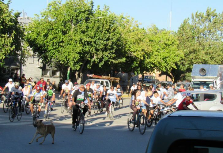 Bicicleteada por la Ley de Glaciares.