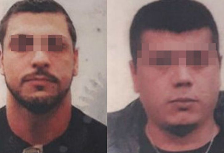 Lucas Martiniano García (izq.) y Feliciano Rondan (der.), detenidos por el ataque motochorro.