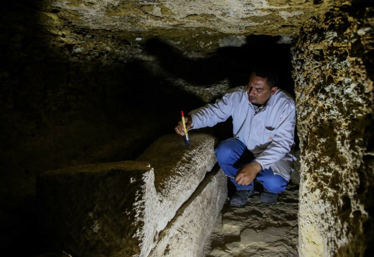 Una gran necrópolis egipcia fue descubierta al sur de El Cairo.