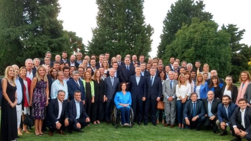 Macri con los legisladores