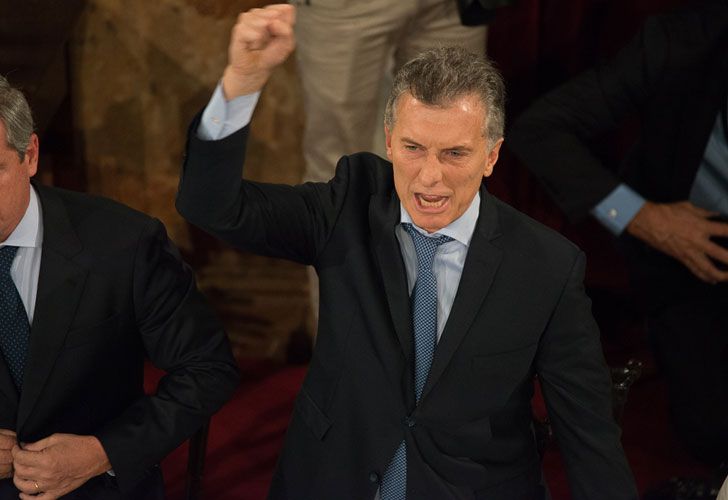 El presidente Mauricio Macri en el Congreso.