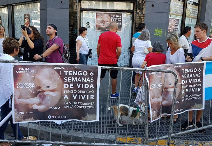 Activistas en contra del aborto