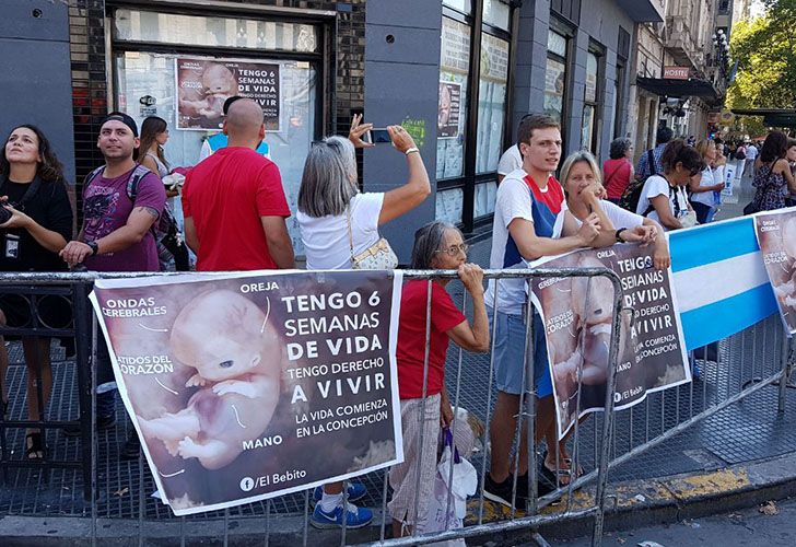 Activistas en contra del aborto