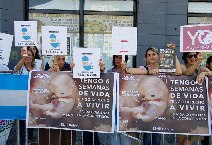 Activistas en contra del aborto