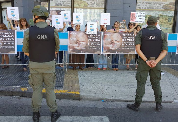 Activistas en contra del aborto