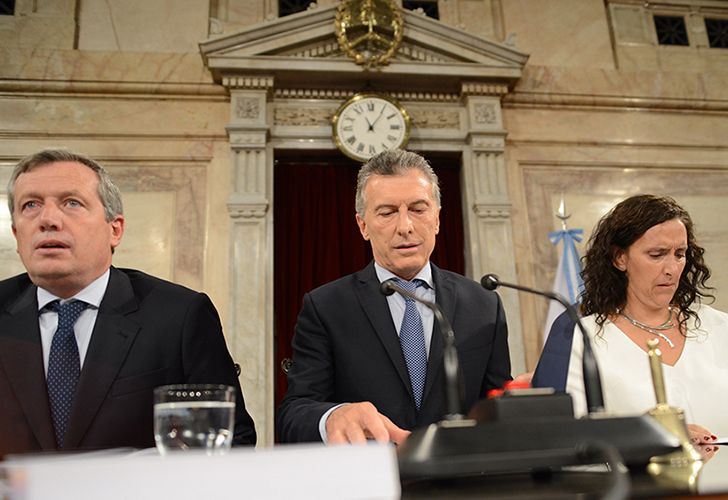 El presidente Mauricio Macri y la vicepresidenta Gabriela Michetti.