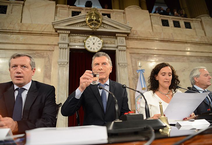 El presidente Mauricio Macri inauguró el 136° período de sesiones ordinarias.