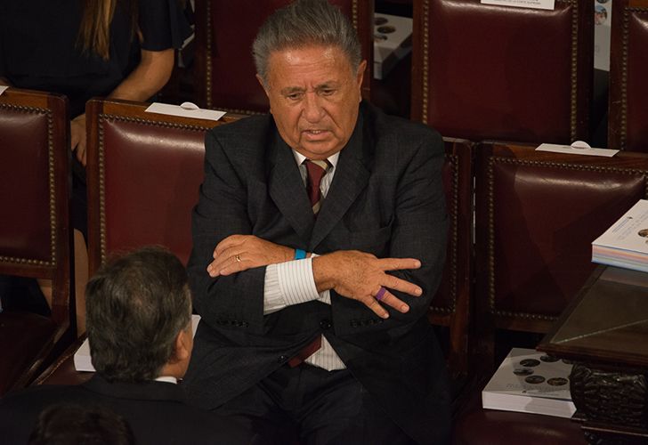 Eduardo Duhalde en el inicio de sesiones ordinarias en el Congreso. 