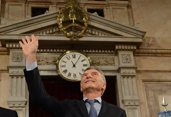 El presidente Mauricio Macri en el Congreso de la Nación.