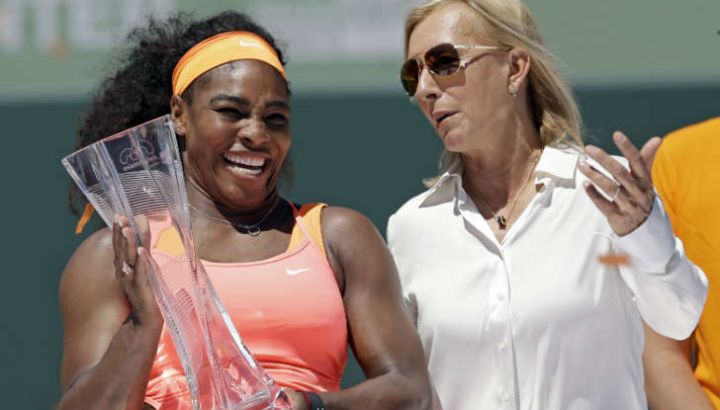 Martina Navratilova y Serena Williams