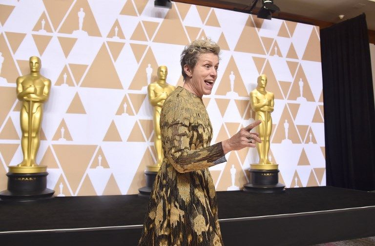 Frances McDormand, mejor actriz.