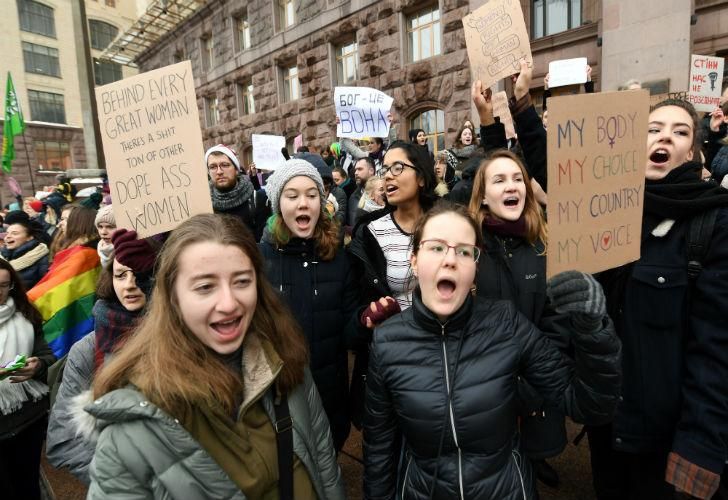 Ucrania conmemoró el 8M 