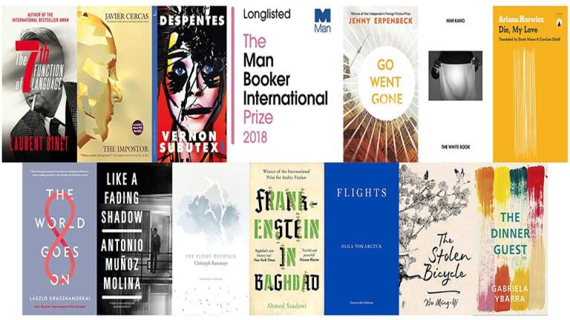 The thirteen works selected for the 2018 Man Booker International Prize's long list.
