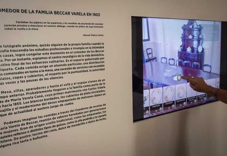 Una pantalla de realidad aumentada permitirá a los visitantes recrear el comedor de la familia tal como fue hace más de cien años. Museo Beccar Varela. San Isidro