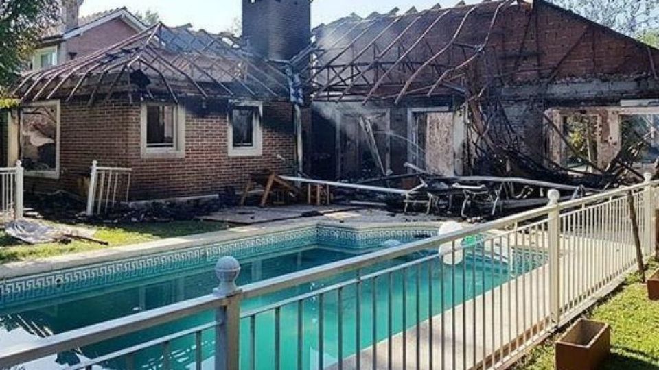 La casa estaba dentro del country Boca Ratón de Pilar.