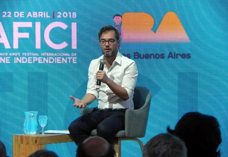 Enrique Avogadro, ministro de Cultura de la Ciudad de Buenos Aires, durante la presentación del BAFICI