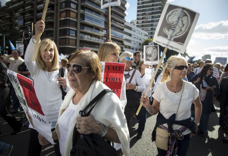 Miles de personas se movilizaron contra la despenalización del aborto en el "Día del niño por nacer".