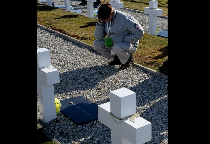 Homenaje a los soldados caídos en Malvinas enterrados como NN, "solo reconocidos por Dios"