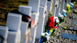 Homenaje a los soldados caídos en Malvinas enterrados como NN, "solo reconocidos por Dios"