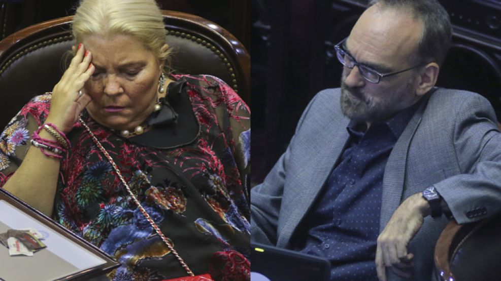 Elisa Carrió y Fernando Iglesias