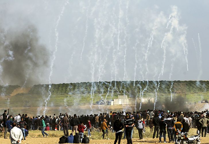 Bombardeos en la franja de Gaza.