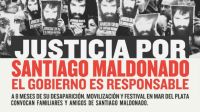 Marcharán en Mar del Plata por Santiago Maldonado.