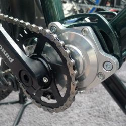 The Pinion Gearbox is mounted to specially-designed touring frames