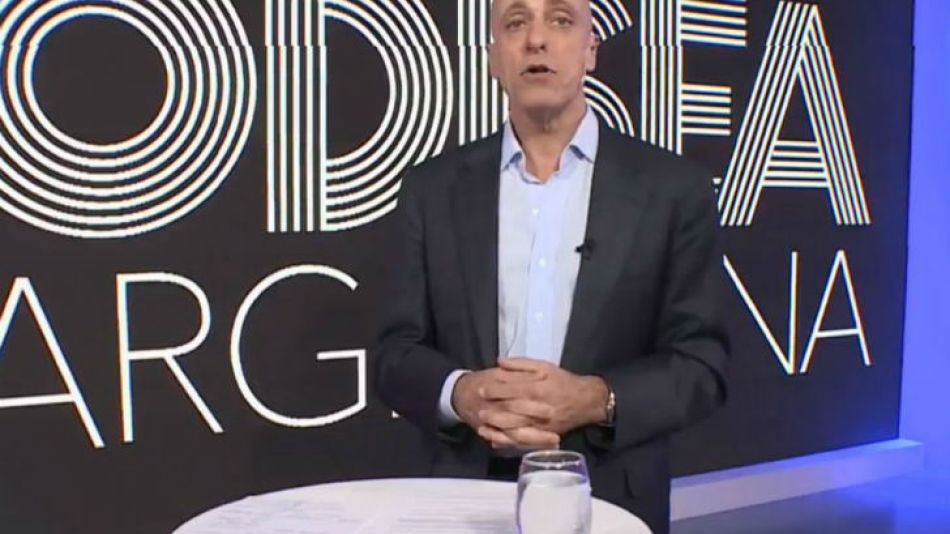 Carlos Pagni en su programa Odisea Argentina, que emite la señal La Nación +.