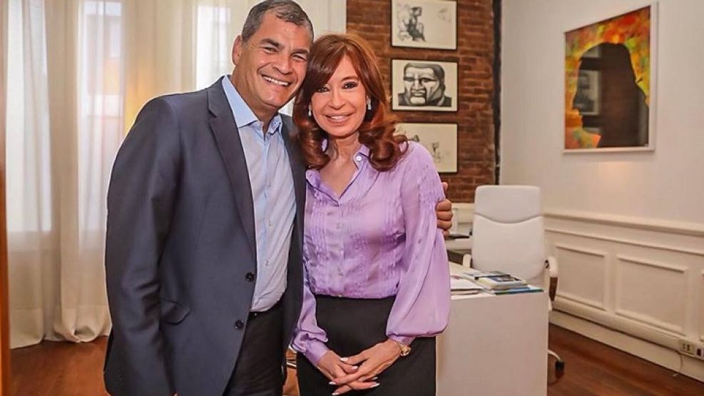 Cristina Fernández de Kirchner y Rafael Correa