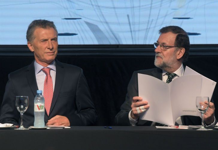 El presidente Mauricio Macri y su par español, Mariano Rajoy, participaron de la apertura del Encuentro Empresarial Argentina-España.