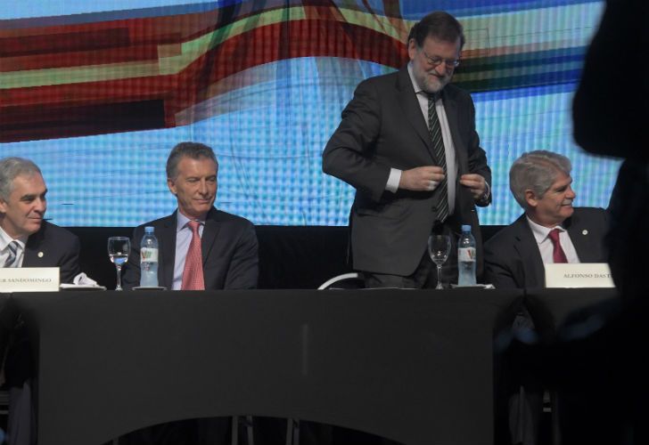 El presidente Mauricio Macri y su par español, Mariano Rajoy, participaron de la apertura del Encuentro Empresarial Argentina-España.