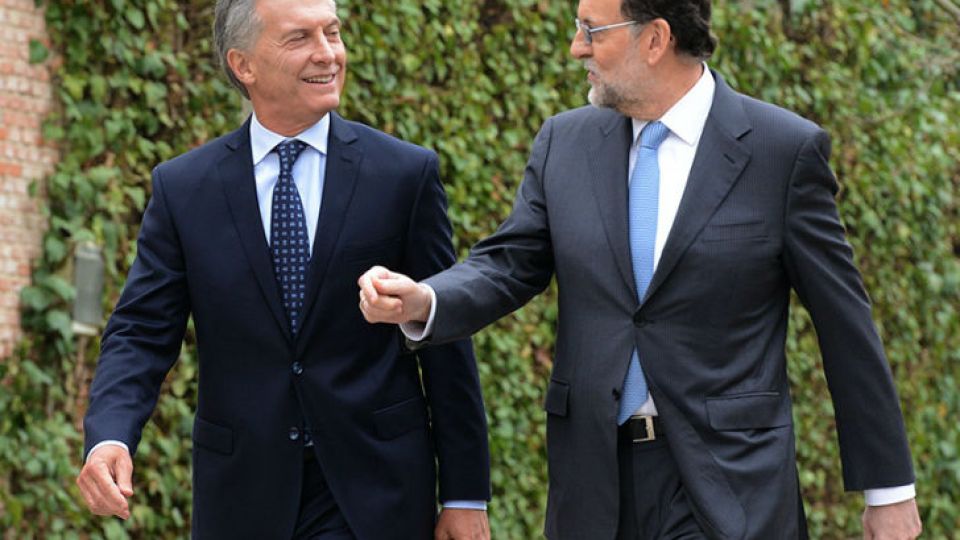 Mauricio Macri y Mariano Rajoy.