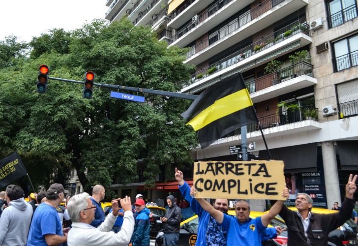 Protestas de taxistas por Uber