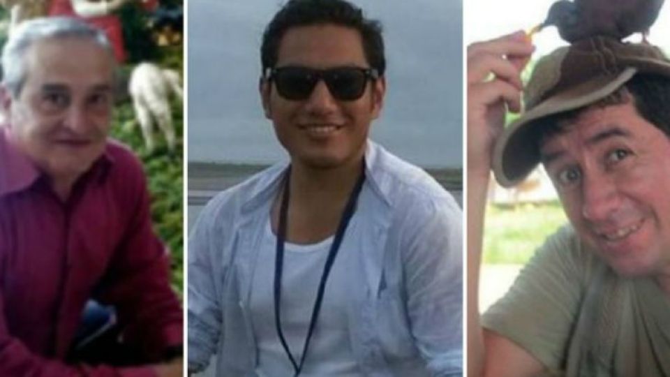 Efraín Segarra, Javier Ortega y Paúl Rivas fueron secuestrados el pasado 26 de marzo en la provincia de Esmeraldas, fronteriza con Colombia.