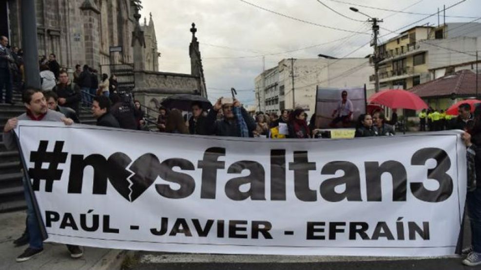 marchas ecuador periodistas secuestrados 20180413