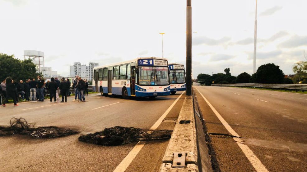 El Corte en General Paz se realizó en la madrugada de este lunes.