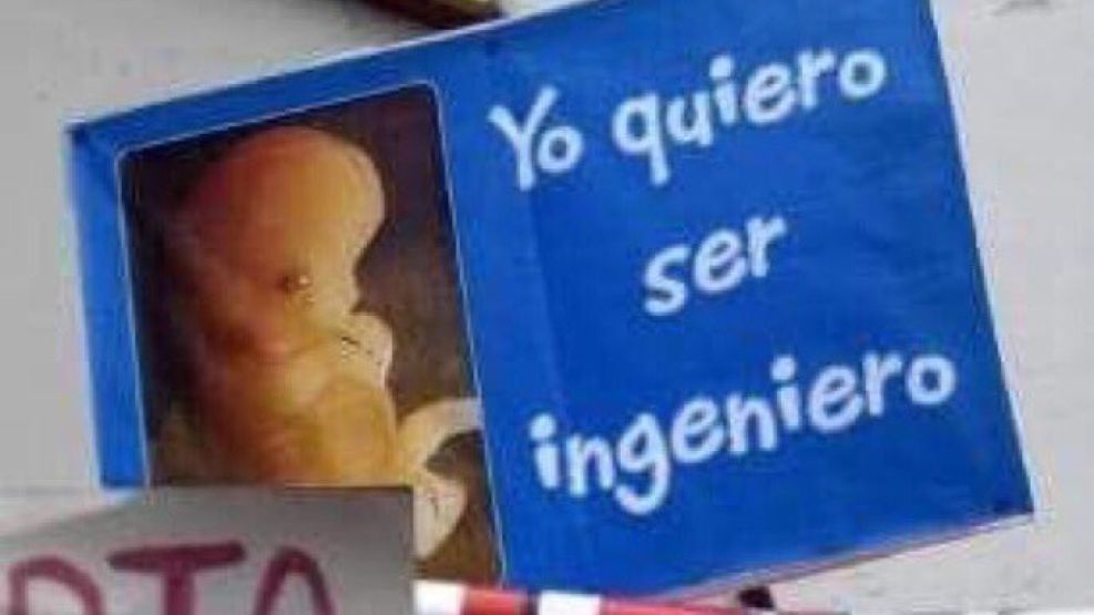 "Yo quiero ser ingeniero", el cartel que dio origen a una catarata de memes.